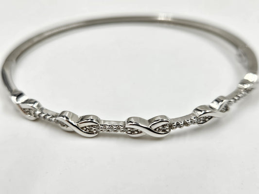 Intertwined Silver Bracelet
