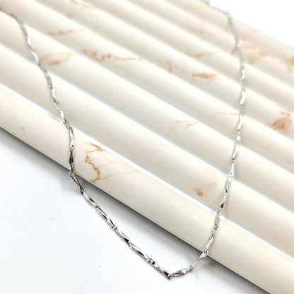 Silver Marquise Link Chain