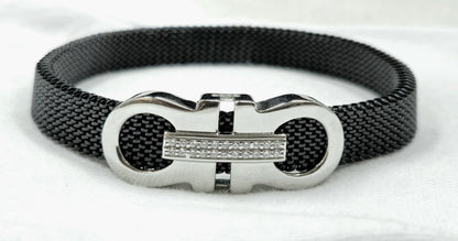 925 Sterling Silver Infinity Bar Bracelet for Men | Daily Wear Gift