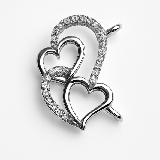 Interlocking Triple Heart Pendant