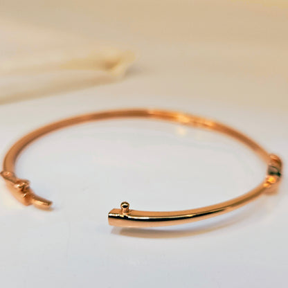 925 Sterling Silver “H” Monogram Bracelet for Women | Minimalist Gift