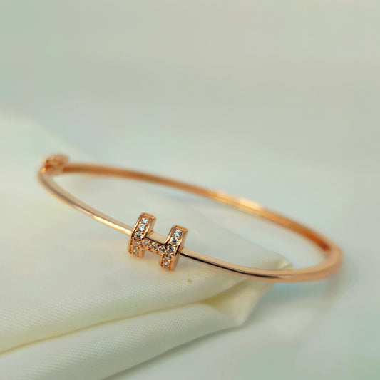 Modern "H" Monogram Bracelet