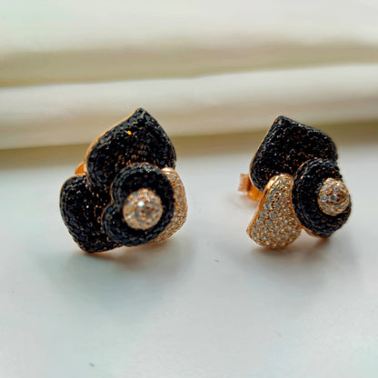 Noir Blossom Studs
