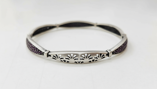 Royal Purple Pave Bangle