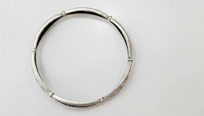 925 Sterling Silver Purple Pave Bangle for Women | Luxury Gift