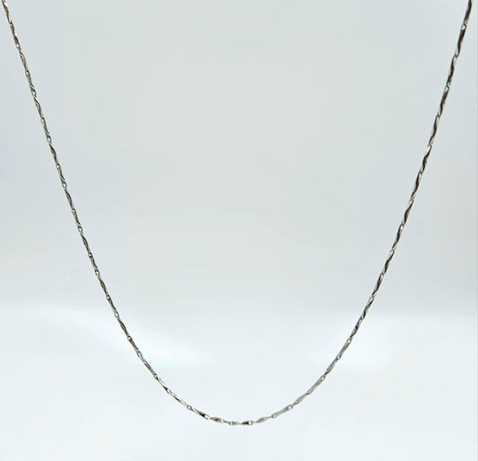 Silver Marquise Link Chain