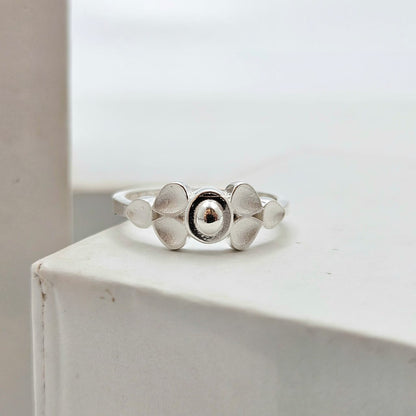 Silver Petal Ring