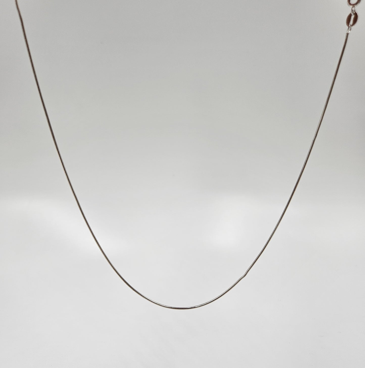 Silver Snake Chain with S-Hook Clasp