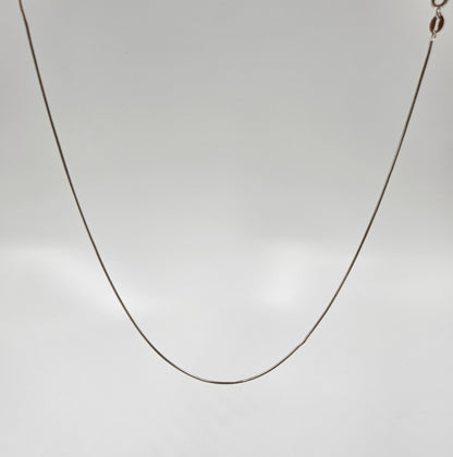 Silver Snake Chain with S-Hook Clasp