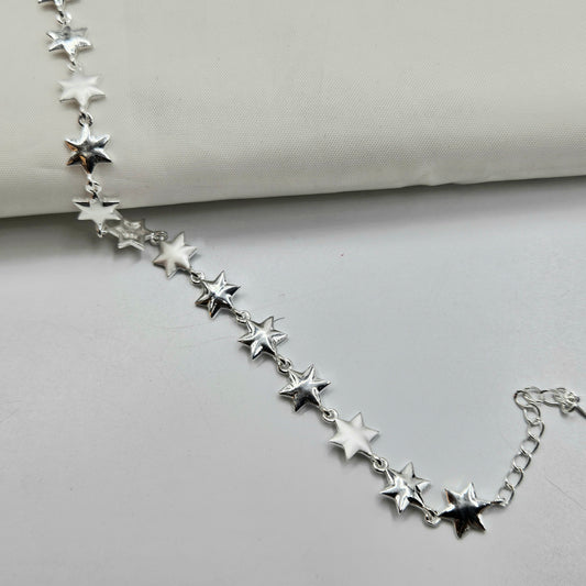 Silver Star Link Bracelet