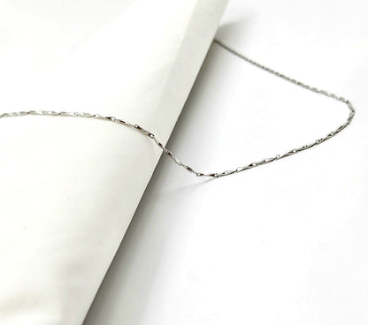 Silver Marquise Link Chain