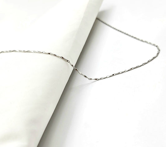 Silver Marquise Link Chain