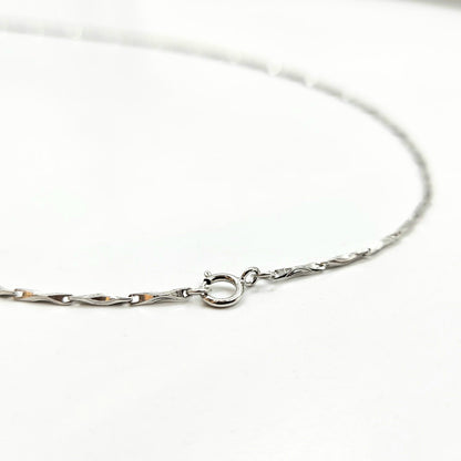 Silver Marquise Link Chain