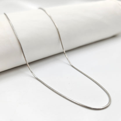 Silver Snake Chain with S-Hook Clasp