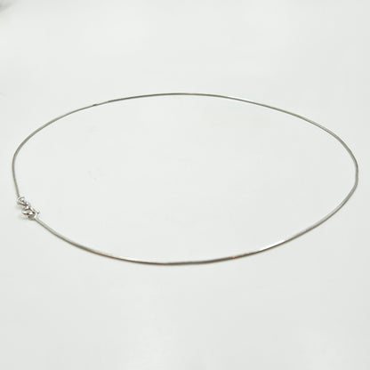 Silver Snake Chain with S-Hook Clasp