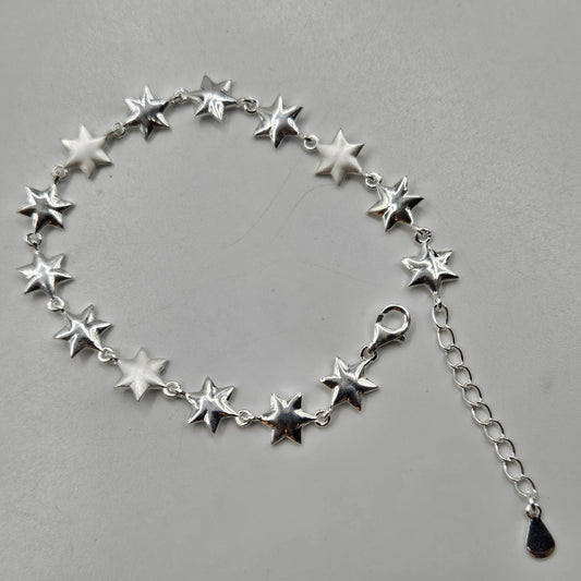 Silver Star Link Bracelet