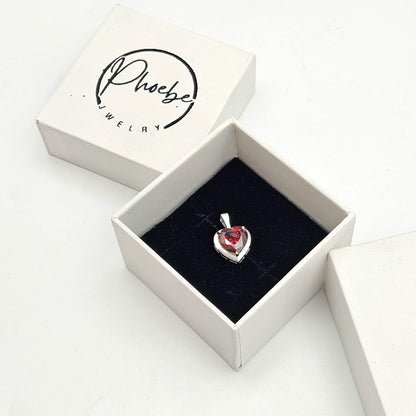 Solitaire Heart Pendant