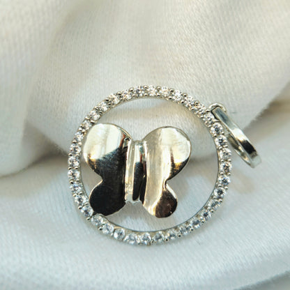 Butterfly Halo Pendant Set