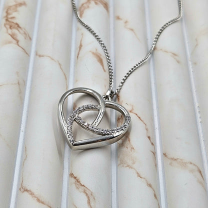Sterling Silver Celtic Knot Heart Pendant