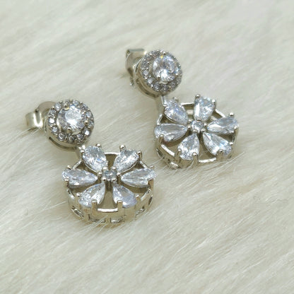 Sterling Silver Blossom Necklace Set