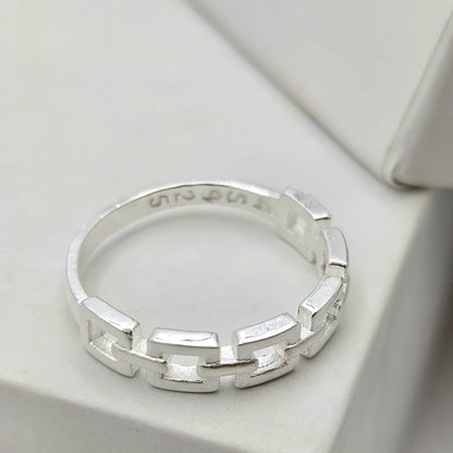 Sterling Silver Chain Link Baby Ring
