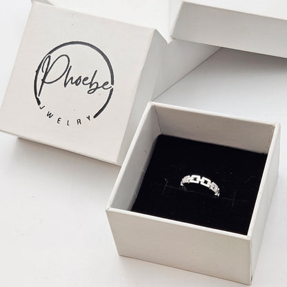 Sterling Silver Chain Link Baby Ring