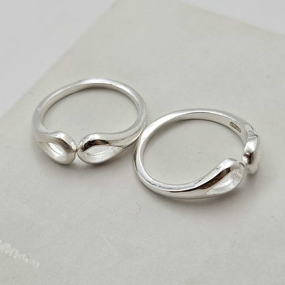 Sterling Silver Open-Teardrop Toe Ring