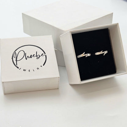 Sterling Silver Twisted Bypass Toe Ring