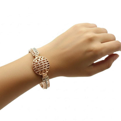 925 Oxidized Silver Radiant Hearts Bangle for Women