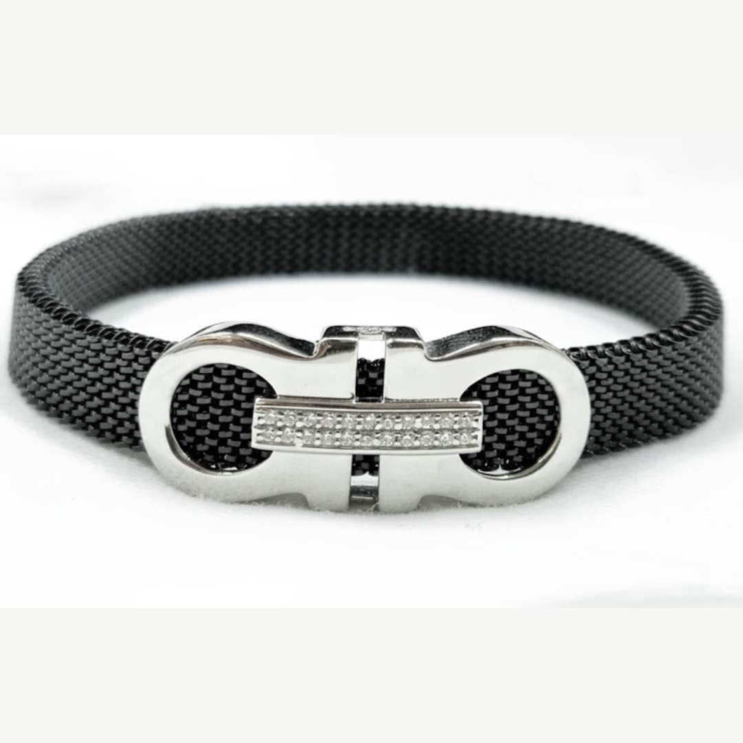 925 Sterling Silver Infinity Bar Bracelet for Men | Daily Wear Gift