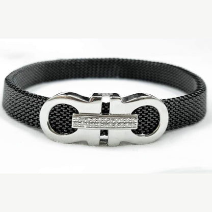 925 Sterling Silver Infinity Bar Bracelet for Men | Daily Wear Gift