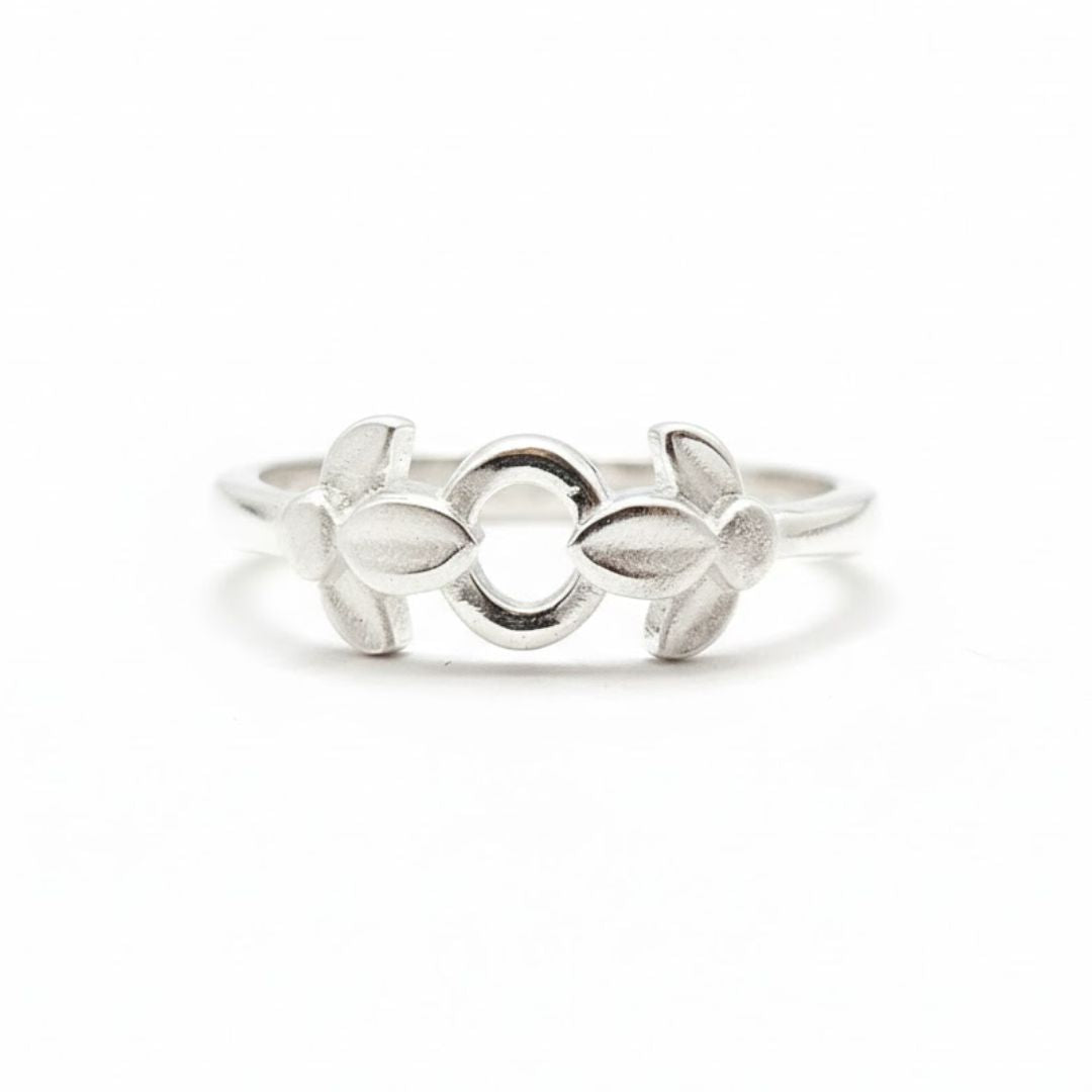 925 Sterling Silver Floral Baby Ring for Girls Gift & Daily Wear