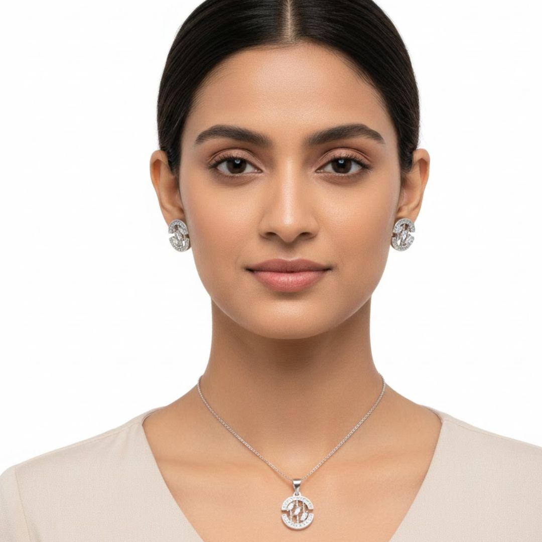 925 Sterling Silver Celestial Jewelry Set for Women