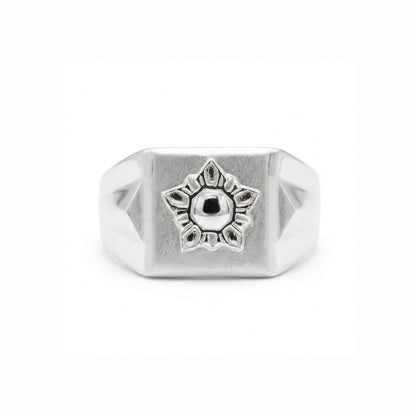 925 Sterling Silver Seven-Pointed Star Ring for Men
