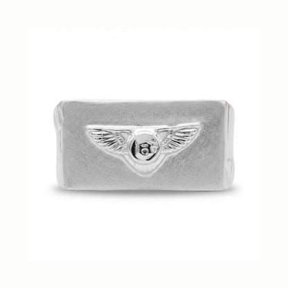 925 Sterling Silver Bentley Flying B Signet Ring for Men