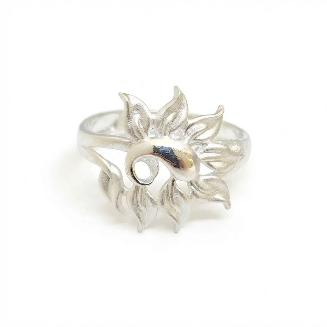 925 Sterling Silver Majestic Peacock Ring for Women Festive Wear