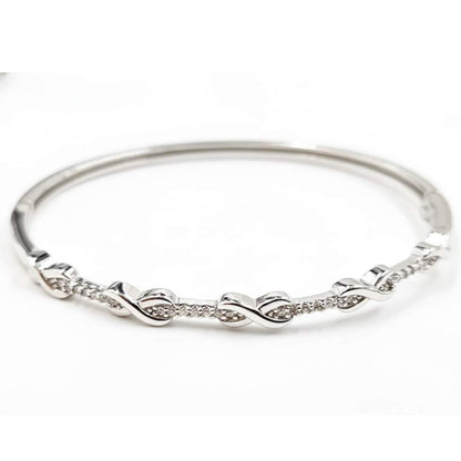 925 Sterling Silver Intertwined Bracelet for Women