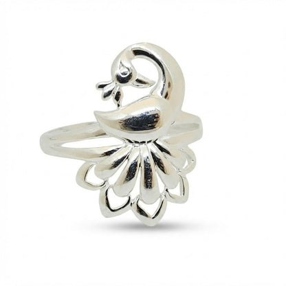 925 Sterling Silver Fancy Peacock Ring for Women Daily Wear Gift