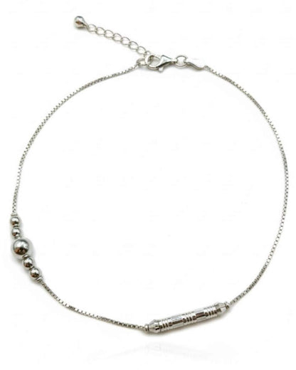 925 silver Beaded Anklet for Women | Minimalist Jewelry