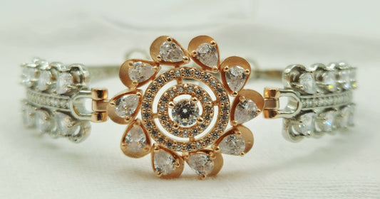 Silver Petal Leaf Bracelet