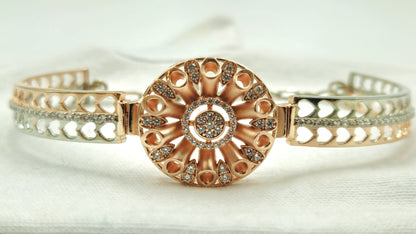 925 Sterling Silver Twin Heart Bracelet for Women | Romantic Gift