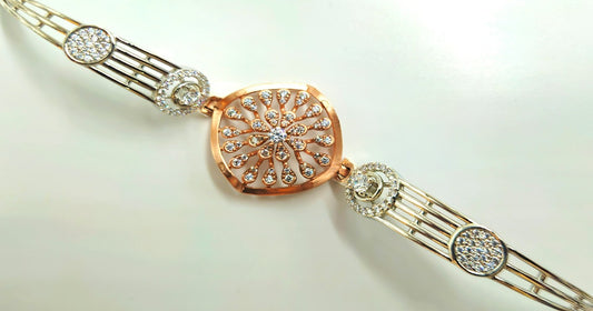 Radiant Blossom Silver Bracelet