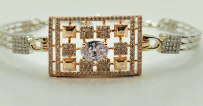 925 Sterling Silver Majesty Geometric Bracelet for Women | Sparkling Gift