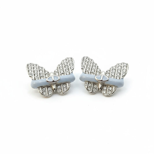 Silver Butterfly Bliss Studs