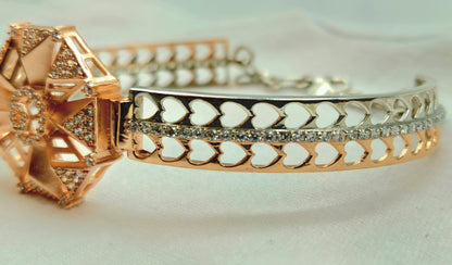 925 Sterling Silver Blossom Star Bracelet for Women | Rose Gold & CZ Gift