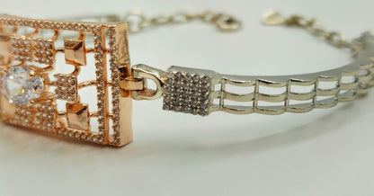 925 Sterling Silver Majesty Geometric Bracelet for Women | Sparkling Gift