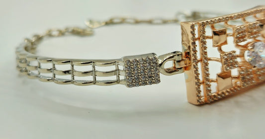 Silver Majesty Geometric Bracelet