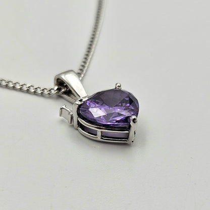 Violet Flame Pendant With Chain