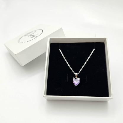 Violet Flame Pendant With Chain