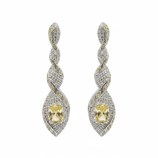 Twisted Radiance Dangle Earrings